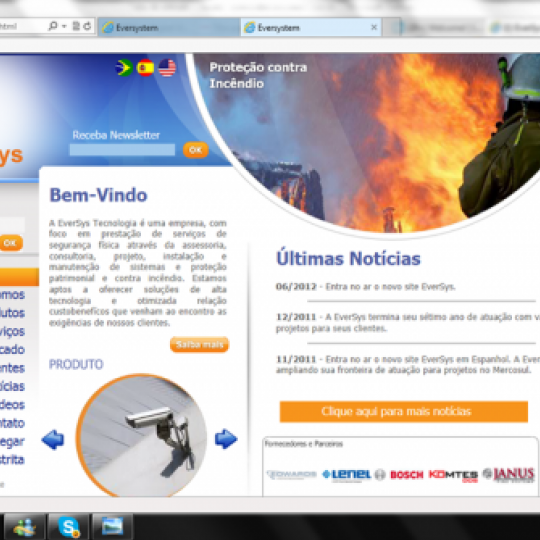 Novo Website EverSys - 2012