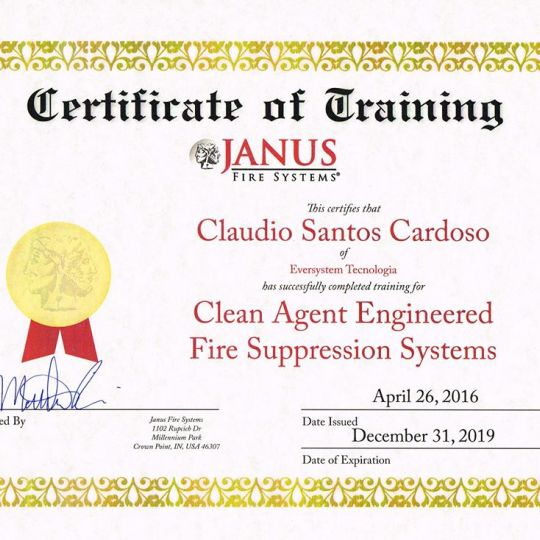 Certificação Janus